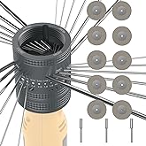 SONNLER Tungsten Electrode Sharpener Grinder Head,TIG Welding Tool with Cut-Off Slot with 6 size 8Angles, 48 Holes, 10 Double Diamond Wheels, 3 CNC Mandrel Suitable For Most Rotary tool