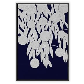 signwin Framed Canvas Wall Art Flowers Pattern Canvas...