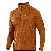 NORTHYARD Quarter Zip Pullover Men Running Shirt Long Sleeve Moisture Wicking Quick Dry Athletic Workout Shirts