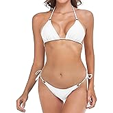 SHERRYLO Thong Bathing Suit for Women Brazilian Bikini Swimsuit String Womens Sexy Bikinis Thongs Bottoms Triangle Swimsuits