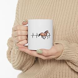 Cleveland Bay Horse Heartbeat Lifeline Coffee Mug