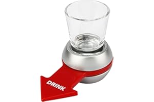 Barbuzzo Spin The Shot Includes 2 oz Shot Glass Fun Party Game for Adults for Celebrations Gatherings Birthdays Bachelor or Bachelorette Parties and More