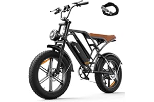 CYCROWN CycHunter Electric Bike for Adults, 48V 26Ah Dual Battery Moped Style Ebike, 1500W Peak Motor, 150 Miles PAS Range, 7 Speed Gearing, 28mph Electric Dirt Bike, Full Suspension Electric Bicycles