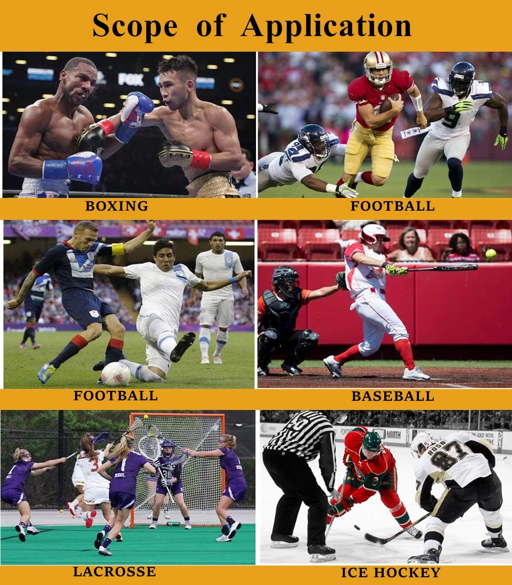 VZUOKUO Mouth Guard Sports, Adults Mouthguard Teeth Protection for Football, Boxing, Hockey, Wrestling, with Sport Mouthguards Case(White Black) : Sports & Outdoors