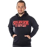 Amazon.com: Netflix Stranger Things - Sudadera con capucha con logotipo  rojo simple : Ropa, Zapatos y Joyería