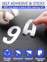 Seloom 148 PCS 3" Reflective Mailbox Numbers