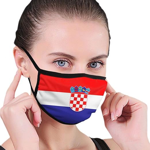 Croatia Flag Men's Womans Outdoor Sports Mouth Mask Dustproof Face Mask