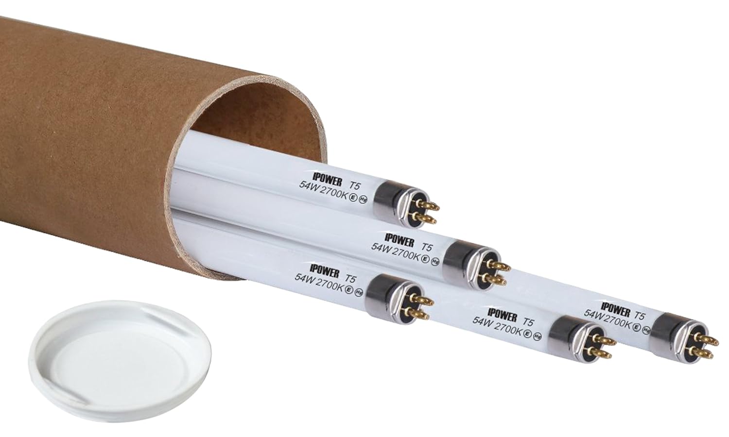 5 PACK iPower 4FT 46IN 54W T5 Fluorescent High Output HO Grow Light