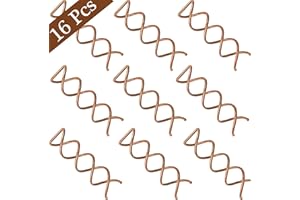 YHMALL 16 Pack Spiral Hair Pins, Spin Pins, Spiral Bobby Pins - Non-scratched Rounded Tips for DIY Hair Style, Gifts for Women, Brown