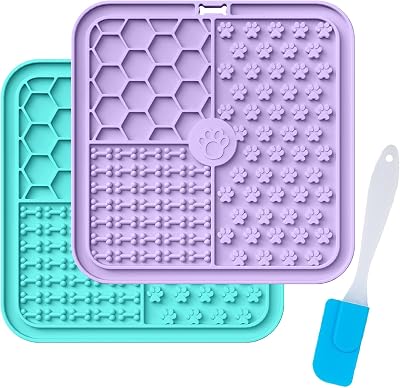 khlerox Licky Mats for Dogs and Cats with Suction Cups Premium Lick Pad