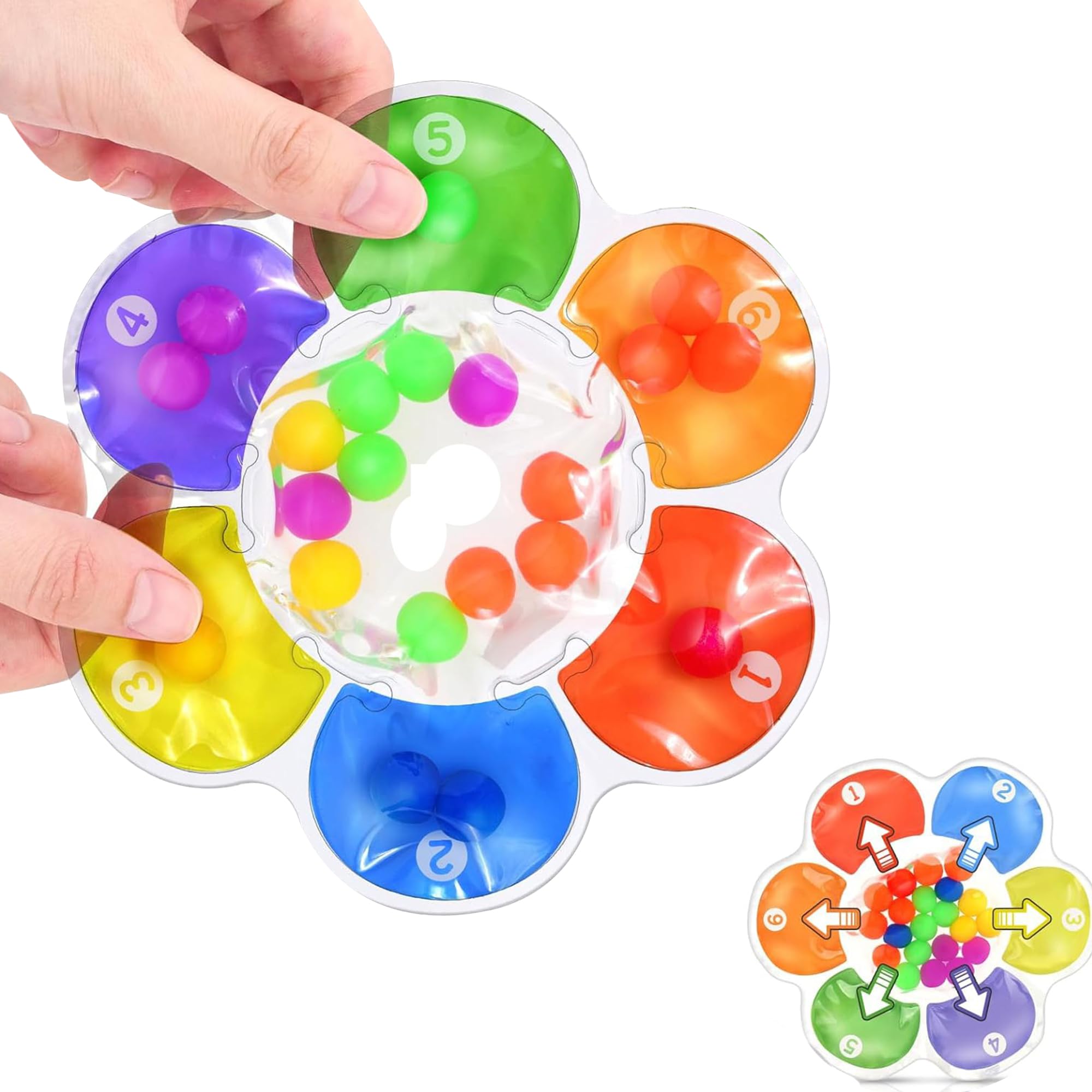XWLEYW Color Sorting Toys for Toddlers, Sensory Fidget Toys for Autism & Fine Motor Skills, Squishy Fidget Toys Calming Toys for Kids 3-6 Year Old