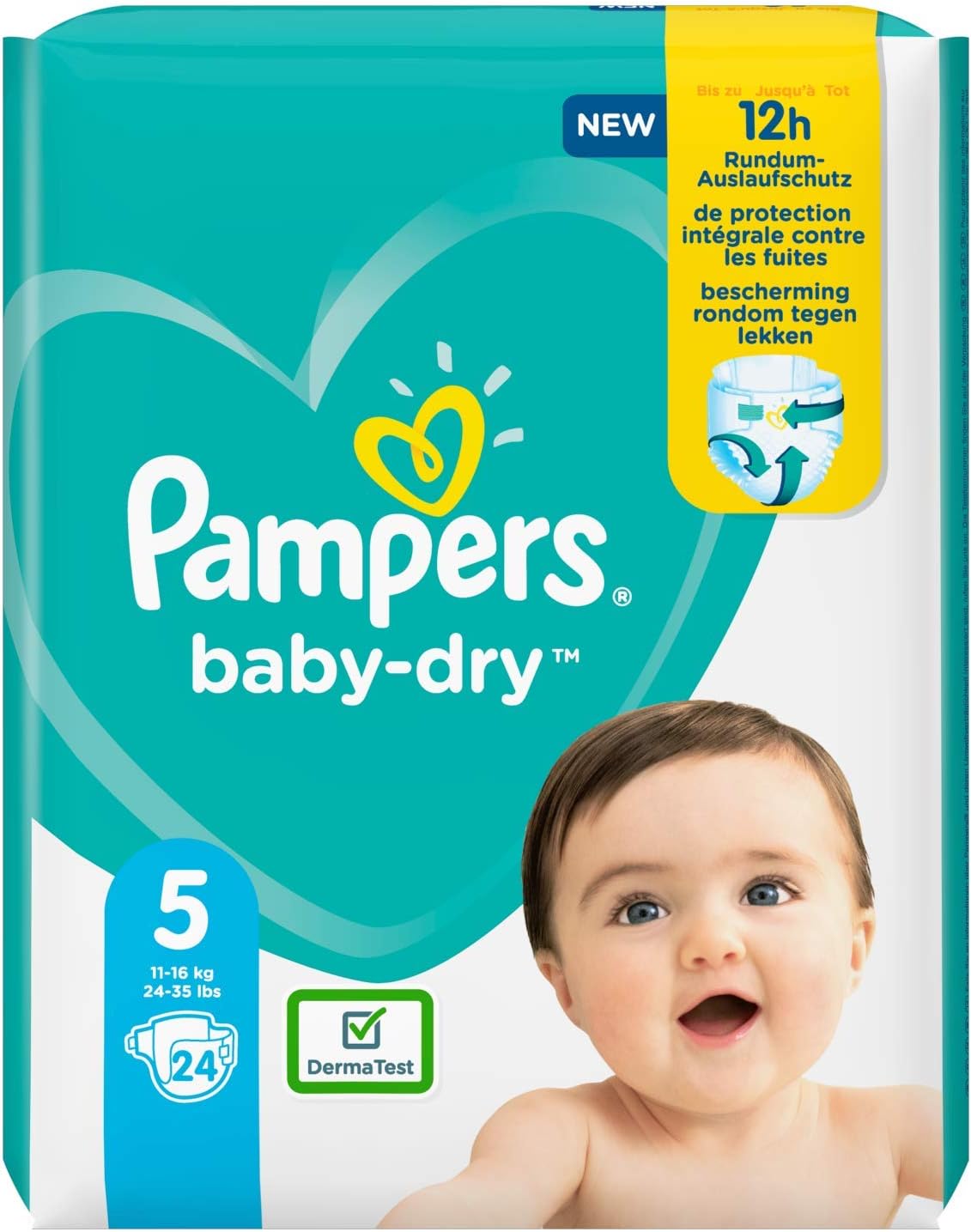 Pampers 81715570 Baby-Dry Pants Nappies, White