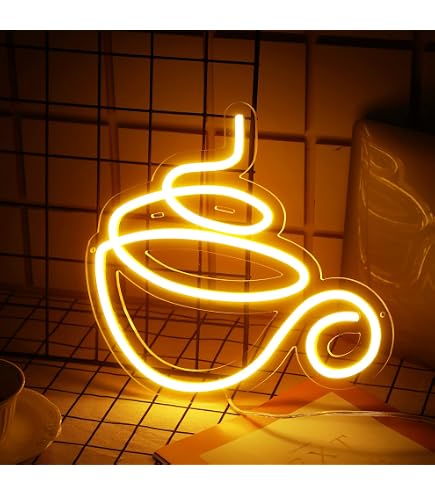 "Bonjour" "Ciao" LED Neon Sign Wall Light - USB Powered, Adjustable Brightness, 15" X 7" Decorative Lamp - View #11