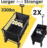 Sekey Folding Trolley 330LBS Capacity Heavy Duty Camping Beach Wagon view 2