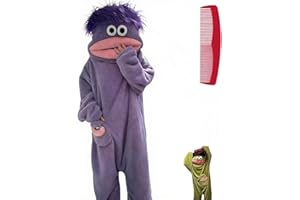 Big Mouth Monster Onesie,Adult Monster Onesie,Silly Pajamas Plush One Piece Cosplay Suit Loungewear,Soft Plush Loungewear