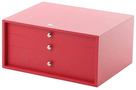 Guy Degrenne 164452 - Estuche para cubertería, color rojo