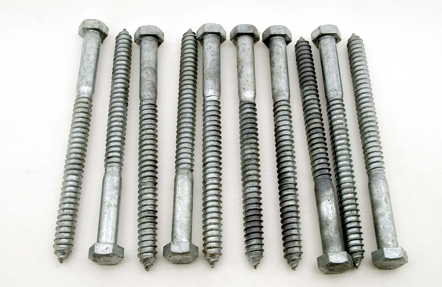 Galvanized Hex Head 3/4 x 5 Lag Bolts Wood Screws 10 tillescenter Bolts