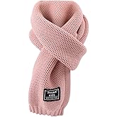 PESAAT Kids Winter Infinity Scarf Knit Toddler Boy Girls Scarves Cotton Outdoor Neck Warmer for Children 3-15 Years