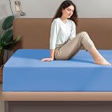 My home store 100% Egyptian Cotton Fitted Sheet 300TC King Light Blue view 5