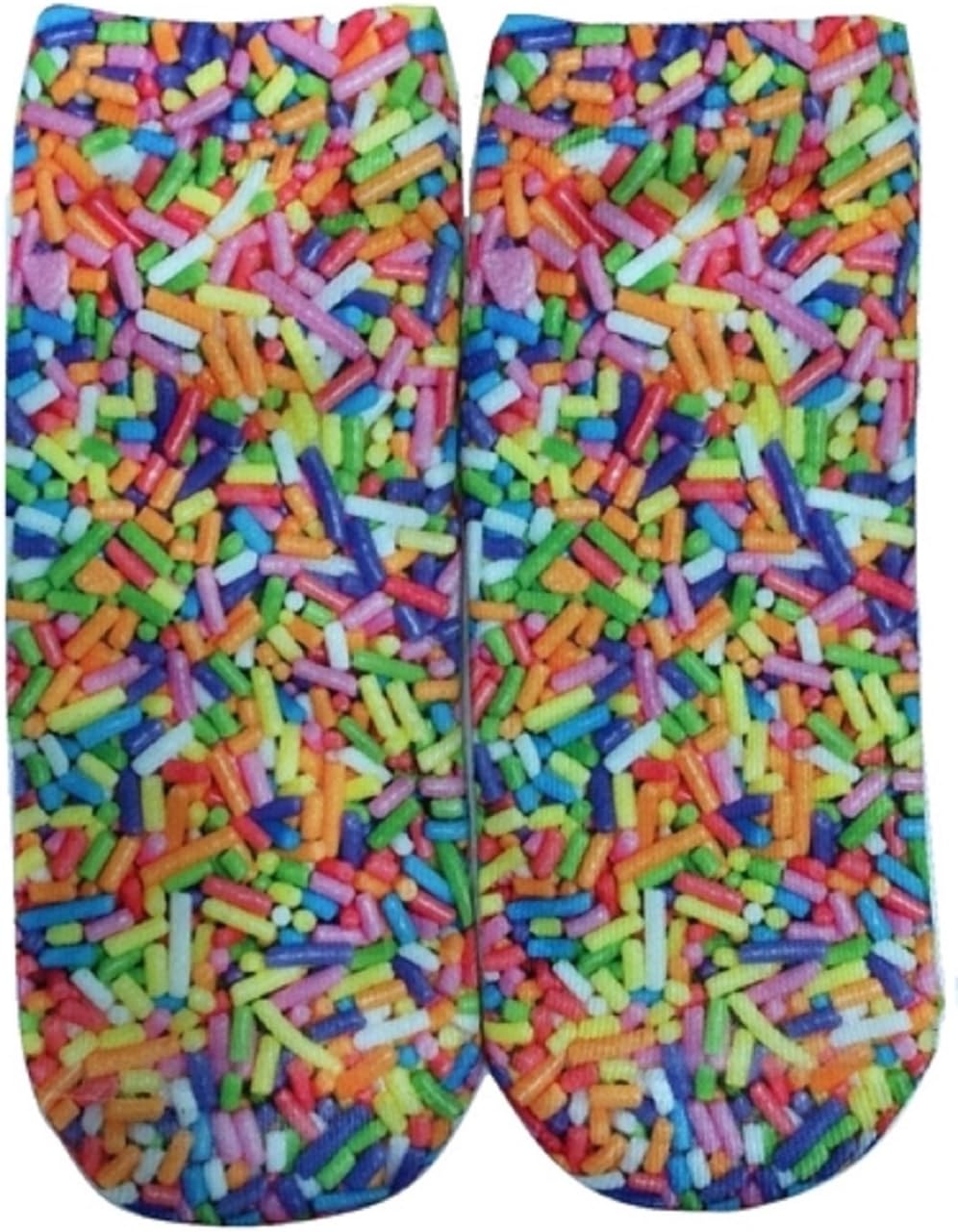 Candy Themed Junior Womens' Ankle No Show Socks