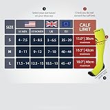 Rymora Compression Socks for Women and Men Neon Yellow Large UK 10.5-13 EU 45-47 view 2