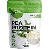 Pea Protein Powder – 5 lb Plant-Based Protein – Isolate Powder for Beverages, Snacks, Shakes – Clean, Unflavored Taste – Diet-Friendly and Easy to Digest – Resealable Pouch