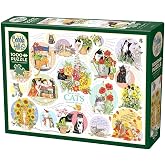 Cobble Hill 1000 Piece Puzzle - Cat Thoughts - Sample Poster Included