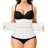 Nebility Waist Trainer for Women Corset Shapewear Tummy Control Segmented Waist Cincher Postpartum Faja Body Shaper