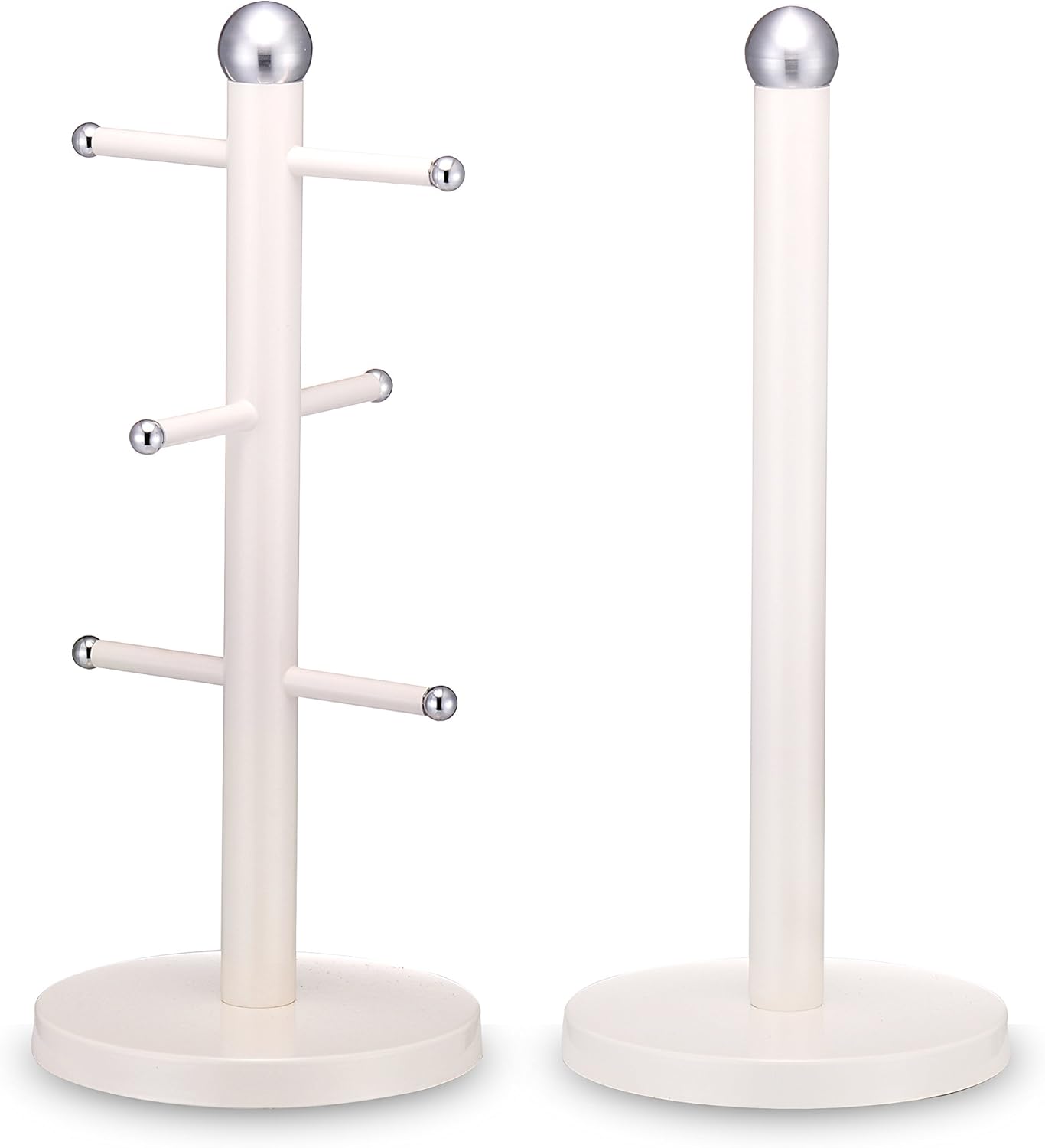 Vintage Cream Paper Towel Holder & Mug Tree Amazon.co.uk Kitchen & Home