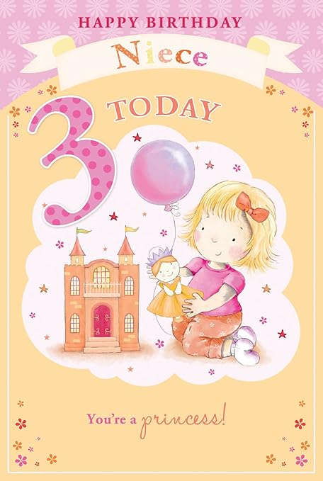 Niece S 3rd 3 Today Little Girl With Princess 9 X6 Amazon Co