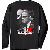 Malcolm X_001_Back Printed Long Sleeve T-Shirt