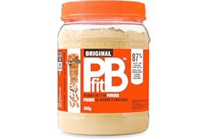PBfit Peanut Butter Powder - 87% Less Fat, 4g of Protein, Gluten Free Natural Nut Butter Spread - Powdered Peanut Butter from