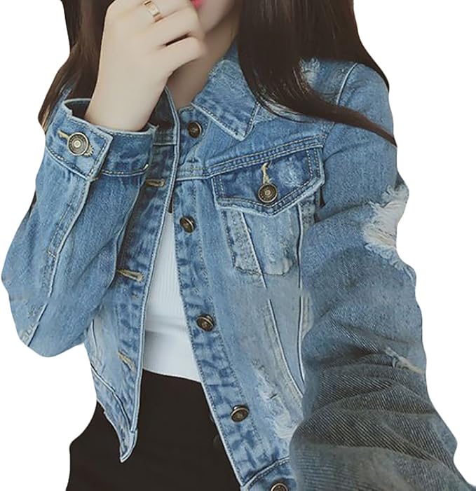 petite fitted denim jacket