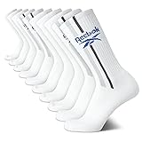 Reebok Men's Crew Socks - 10 Pack Mid-Calf
