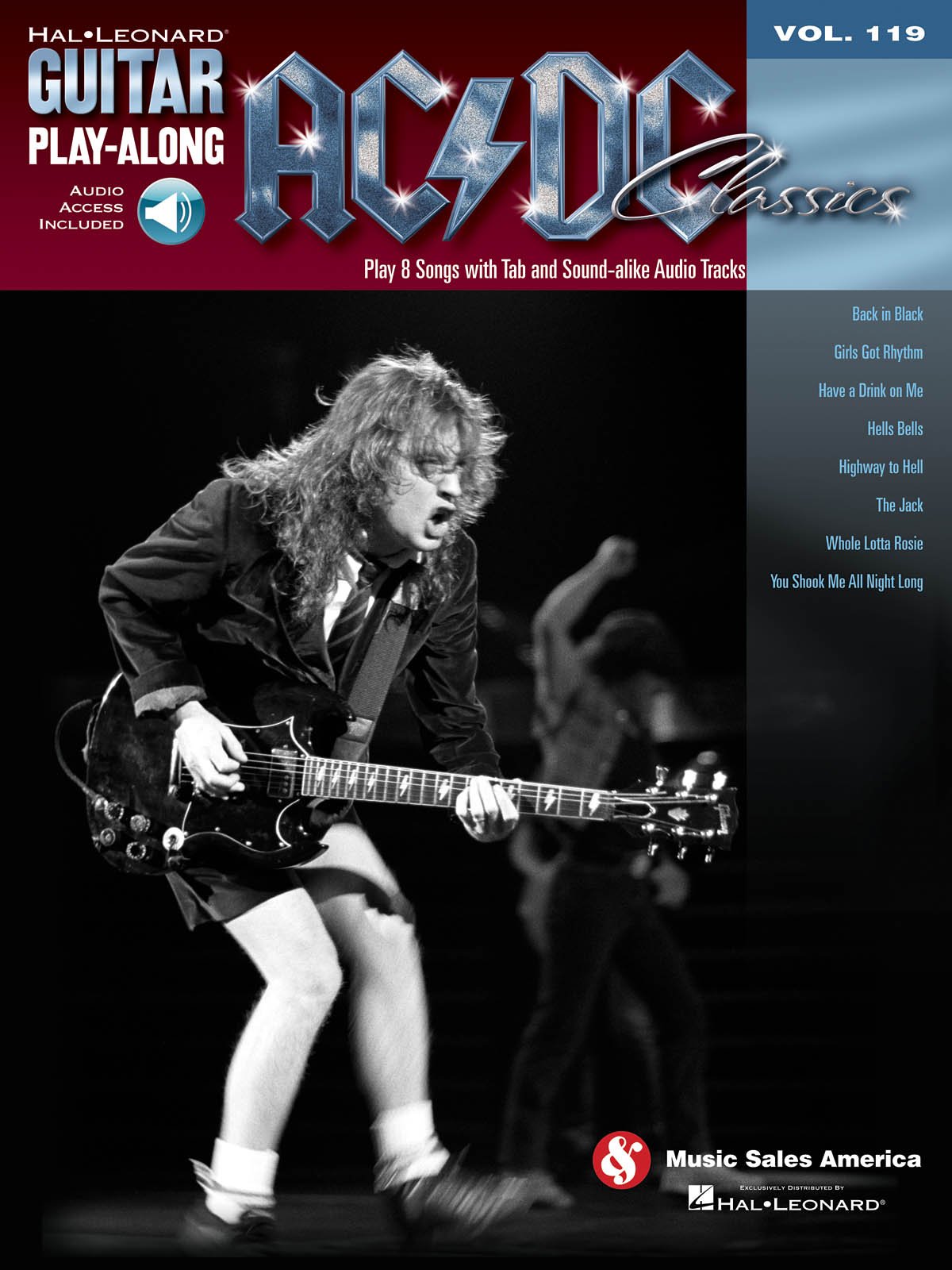 Guitar Play Along Volume 119 Ac/Dc Classics Guitar Book/Cd (Hal Leonard Guitar Play-Along)