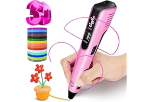 3D Pen for Kids, 3D Printing Pen Printer with 150ft PLA Filament Refills, 3-Dimensional Craft Drawing Art Set, stylo impressi