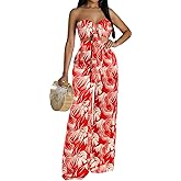 Casual Two Piece Sets for Women Elegant Off The Shoulder Tube Top Long Straight Pants Vacation Outfits Beach