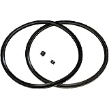 2-Pack of Presto Pressure Cooker Sealing Ring / Gasket & Overpressure Plug (2 Sets per Pack) - Fits Various 6-Quart Presto Mo