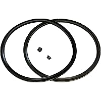 2-Pack of Presto Pressure Cooker Sealing Ring / Gasket & Overpressure Plug (2 Sets per Pack) - Fits Various 6-Quart…