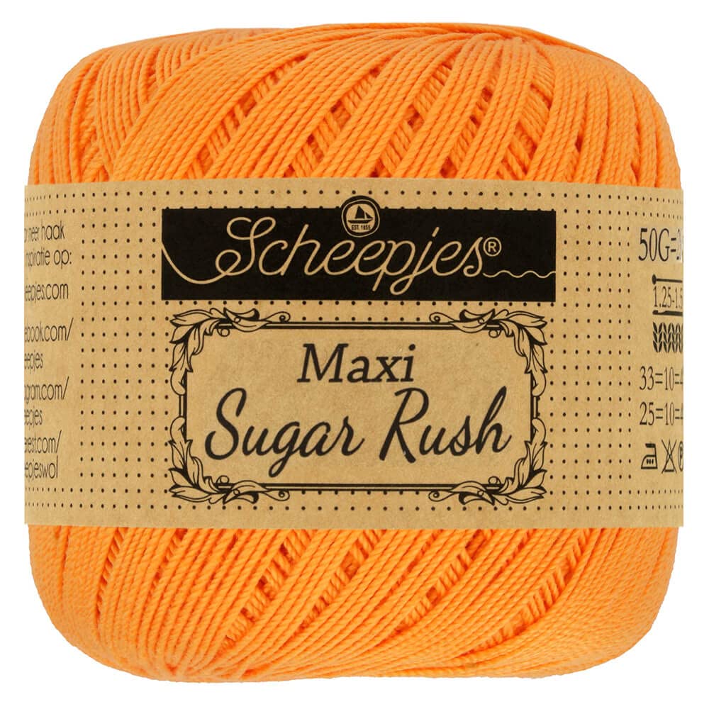 Scheepjes - Scheepjes Maxi Sugar Rush 411 Sweet Orange Yarn - 1x50g