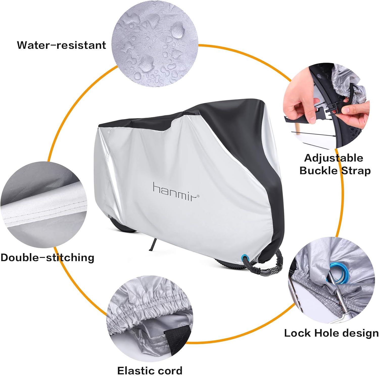 Bike Cover, Waterproof Outdoor Bicycle Cover Anti Dust Rain Snow UV, Bike Rain Cover for Mountain, Road & Heavy Duty Bikes with Lock Holes & Storage Bag : Sports & Outdoors