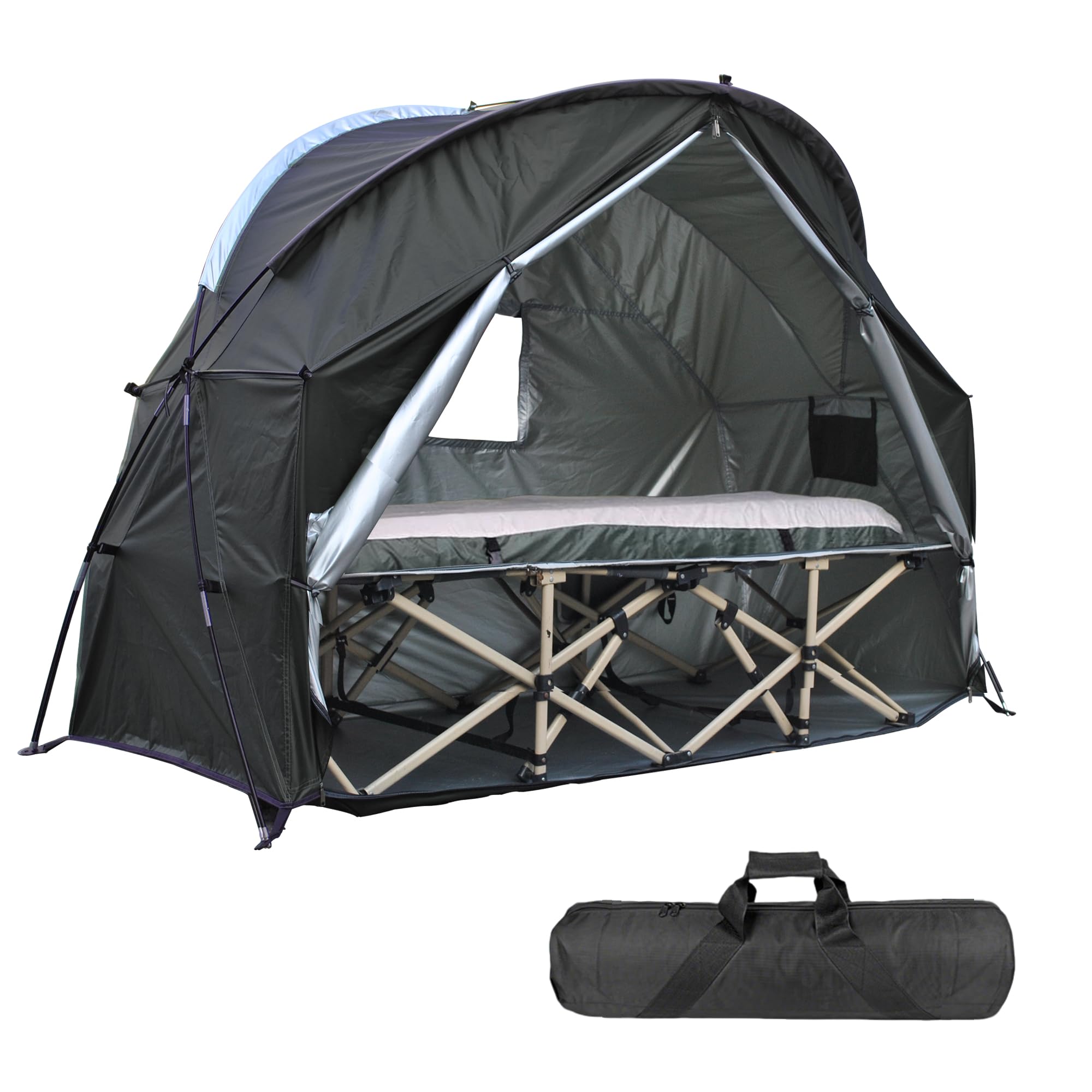 Photo 1 of Ultimate Comfort Cot Tent - Portable, Easy Setup, and Versatile for Solo Campers and Outdoor Relaxation, Without Bed