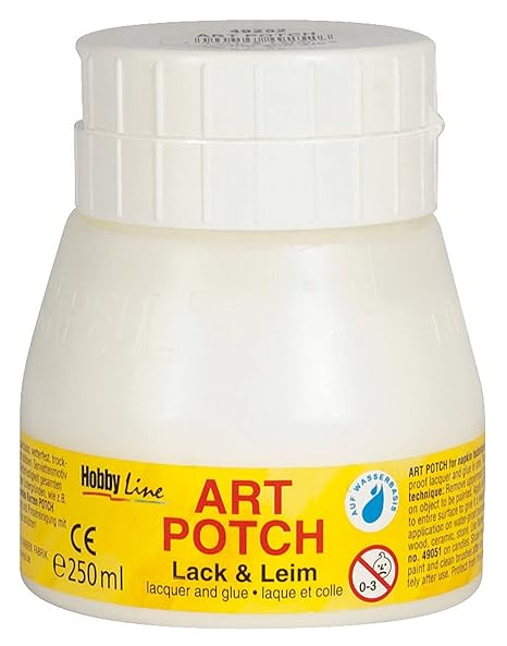 Kreul 49252 - Art Potch Lack und Leim, Serviettentechnik- und Dekokleber auf Wasserbasis, für Holz, Keramik, Stein und Karton