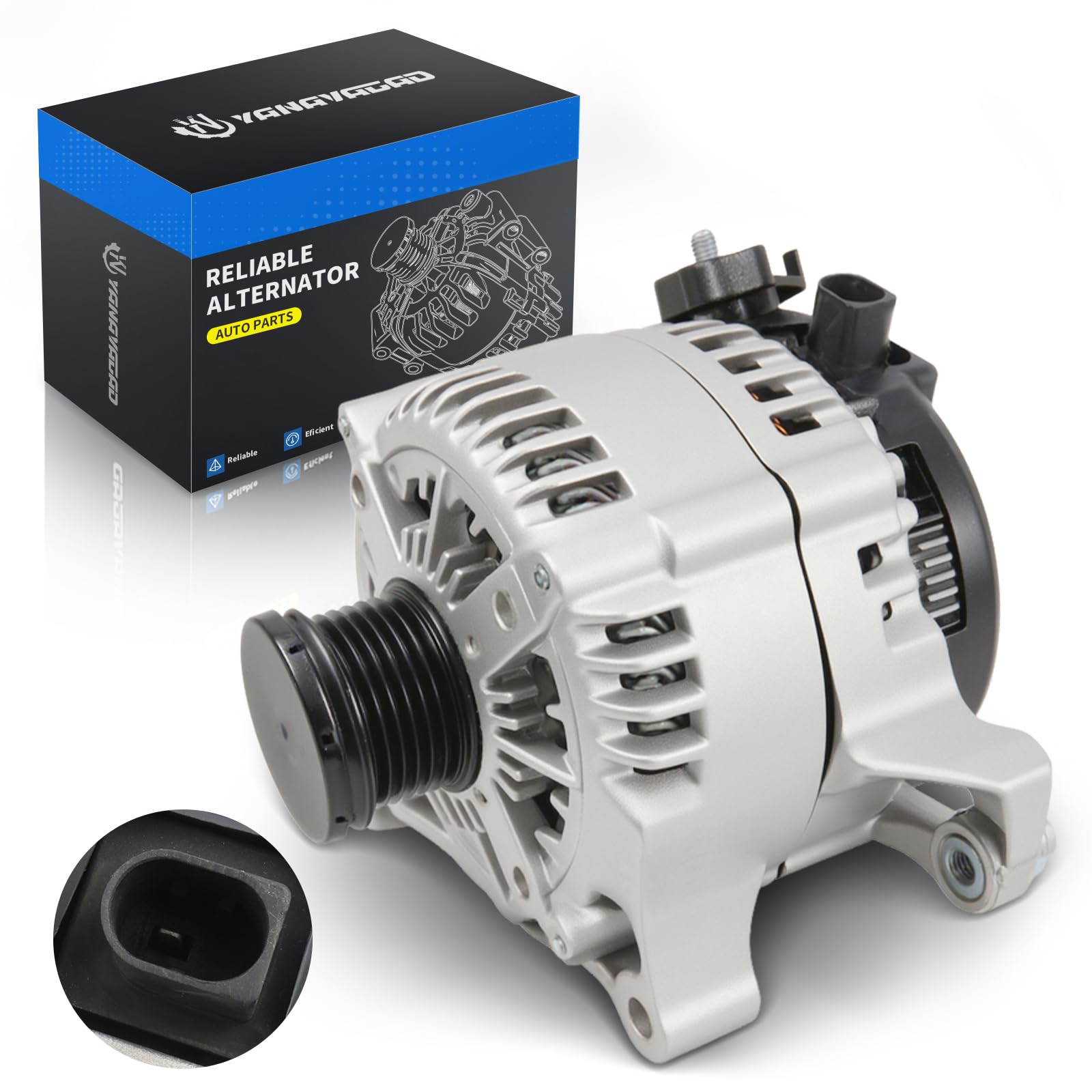 Photo 1 of YINAVAGAD 12317605061 14204 Alternator 2.0L for BMW 228i 228i xDrive 320i 320i xDrive 328i 328i xDrive 428i 428i xDrive 528i 528i xDrive Z4 X1 X3 X4 2013-2018, Replaces 1042106402 12317605479 AL9449X