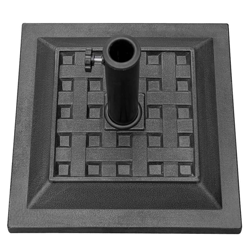 Sundale Outdoor Universal Heavy Duty Cast Iron Stand Patio Umbrella Base For Garden 17 5 In Diameter Yard 27 Lbs Pool Lawn Antique Bronze Finish Umbrella Stands Bases