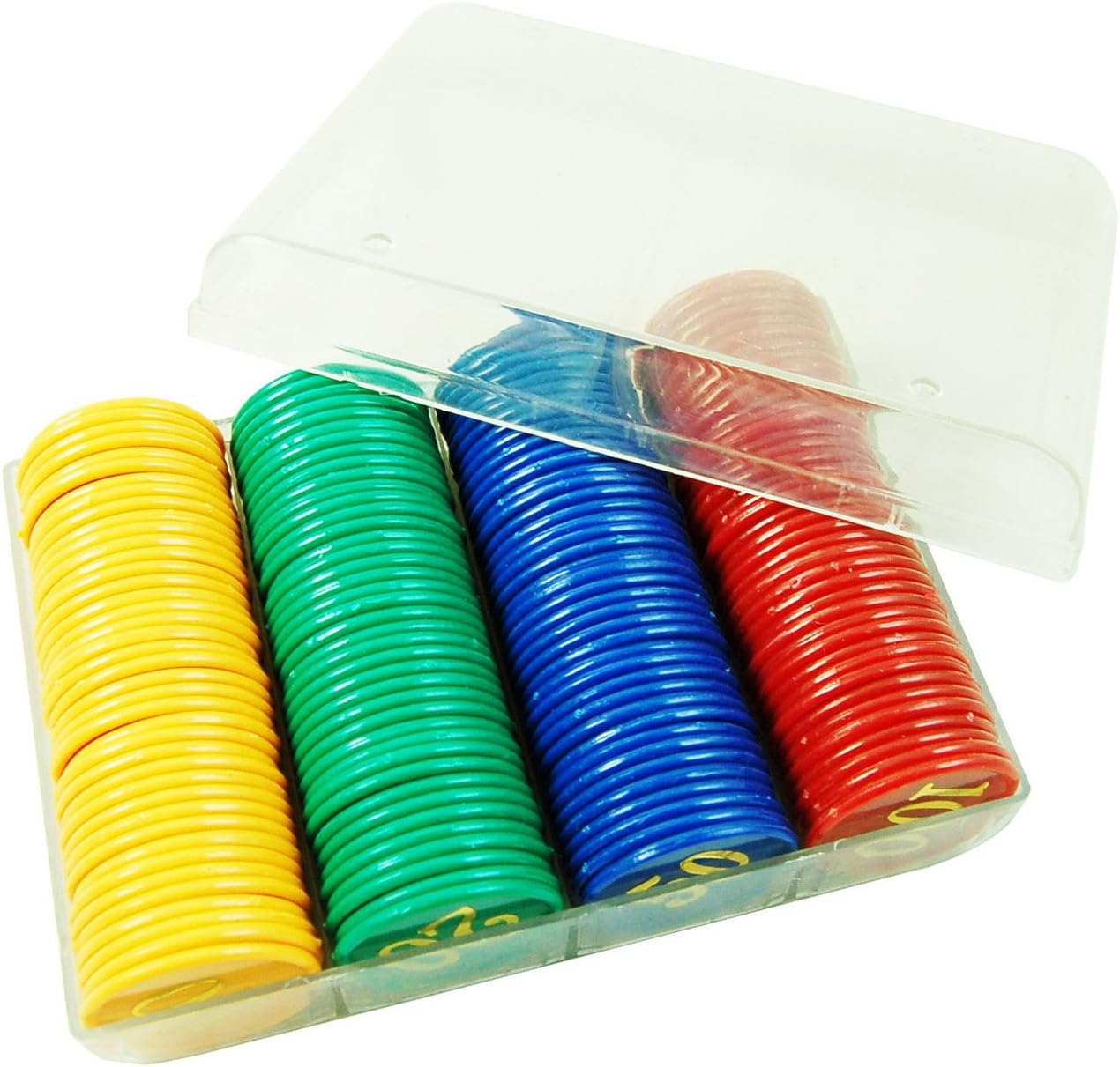 Amazon SmartDealsPro 3.8cm プラスチックポーカーチップ/160個入り (数字10 20 50 100