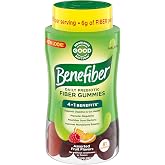 Benefiber Prebiotic Fiber Supplement Gummies, Assorted Fruit Flavor, 81 Ct | Plant-based Prebiotic Fiber, Supports Gut Health by Nourishing Good Gut Bacteria, GLP-1 Support for Digestive Health
