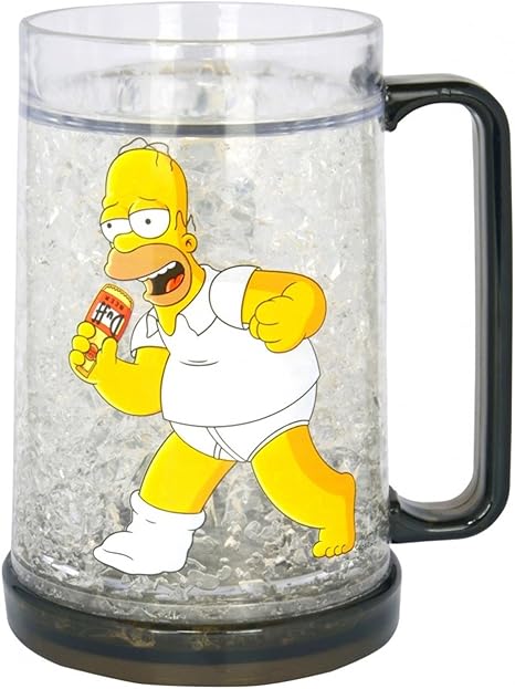 Simpsons Homer Simpson Boccale Di Birra Con Funzione Frigorifero 400 Ml Vetro Boccale Di Birra Amazon It Casa E Cucina