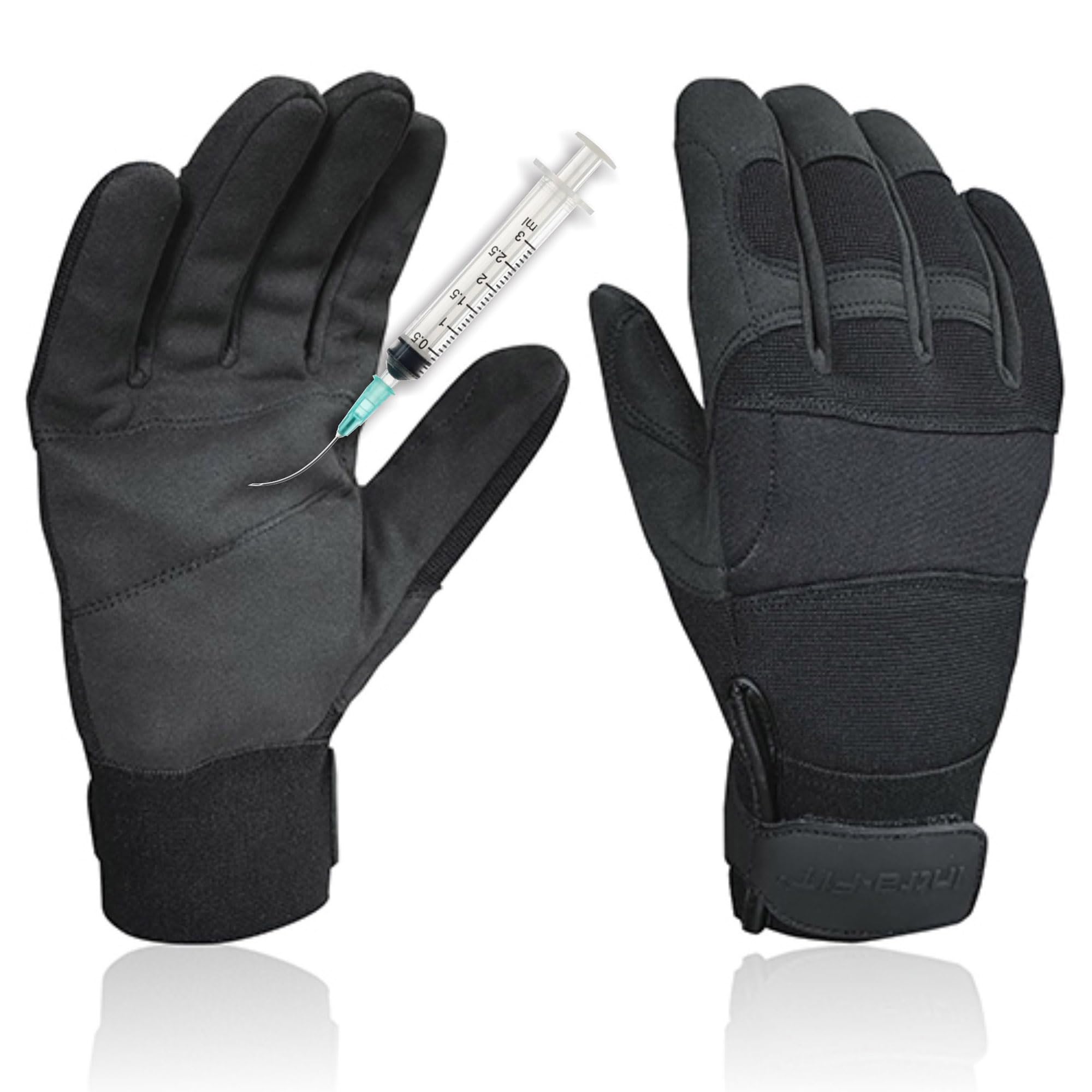 Intra-FIT Needle Puncture & Thorn Proof Gloves, Level 3 Needlestick Resistant, A9 Cut Resistant Gloves for Garden & Animal Handling (L)