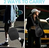 Glamgen Hat Case for 6 Baseball Caps Travel Organizer Bag w/ Extra Black Cap view 7